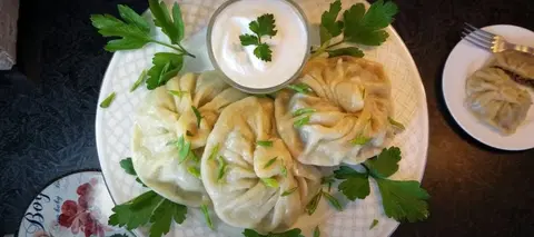 Хинкали с бараниной