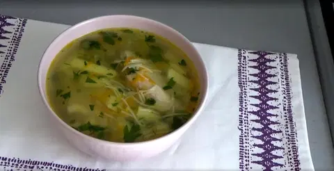 Суп картофельный с вермишелью