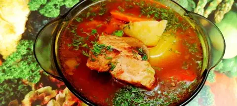 Шурпа с грибами