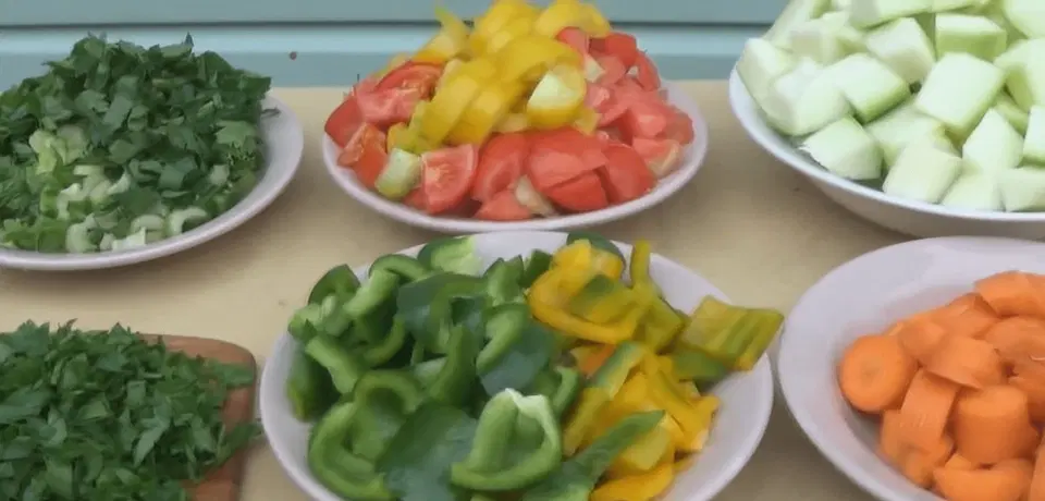 Овощное рагу с мясом в казане — шаг 2