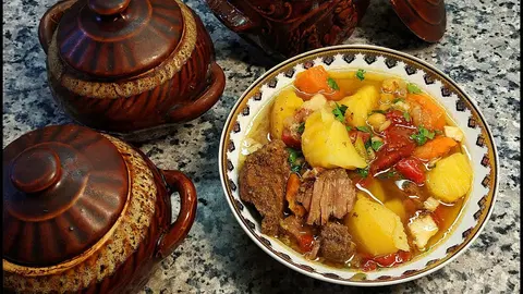 Куза шурпа в горшочках