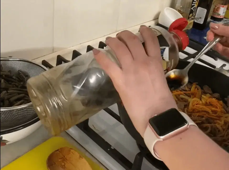 Папоротник с соевым мясом — шаг 2
