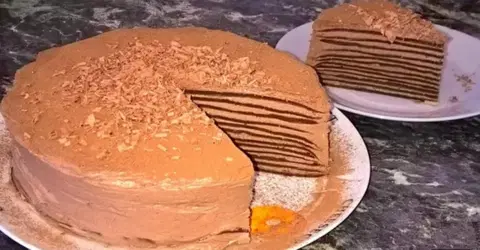 Блинный торт со сгущенкой