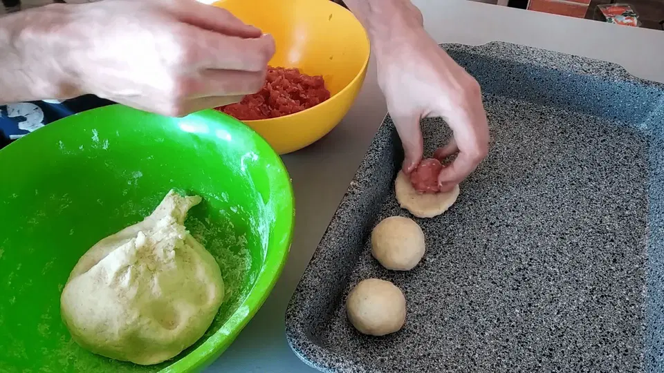 Галушки с мясом — шаг 4
