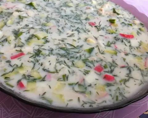 Диетическая окрошка