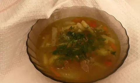 Рассольник с тушенкой