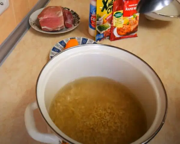 Каша перловая с мясом — шаг 1