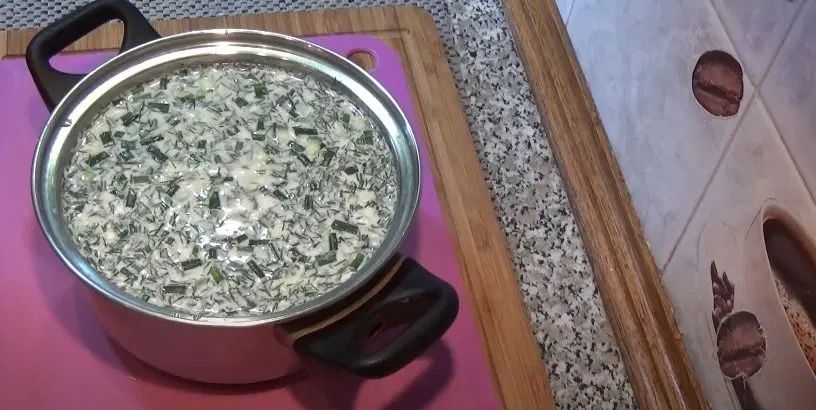 Окрошка на курином бульоне — шаг 6