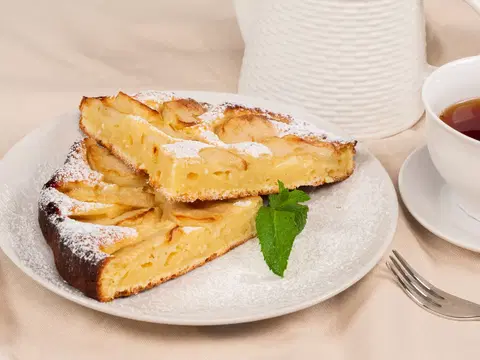 Творожная шарлотка