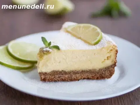 Лаймовый чизкейк