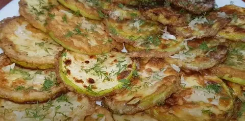 Кабачки с чесноком и укропом