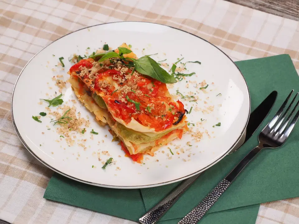 Лазанья картофельная без мяса