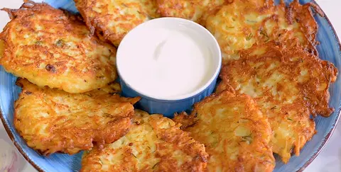 Драники с курицей