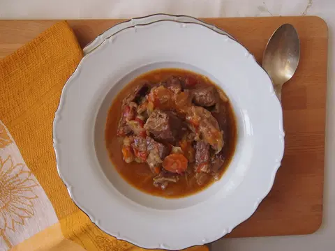 Гуляш из свиного легкого