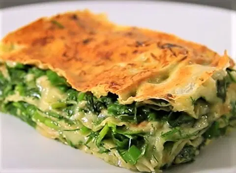 Лаваш с яйцом и зеленью