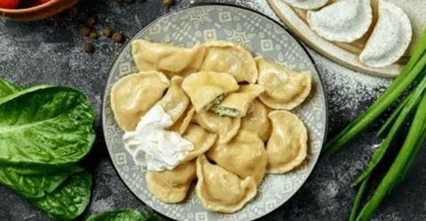 Вареники со шпинатом