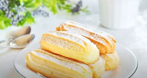 Эклеры с заварным белковым кремом