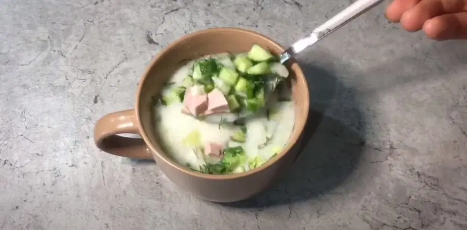 Окрошка на молоке — шаг 10