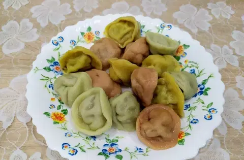Цветные пельмени