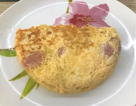 Омлет с луком