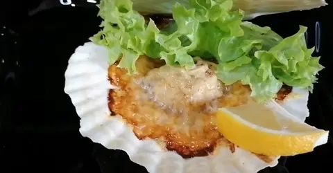 Гребешки в духовке с сыром