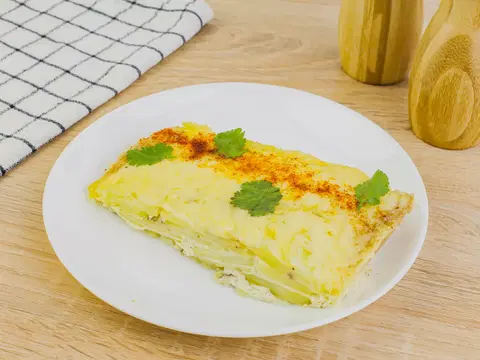 Картофельная запеканка в микроволновке