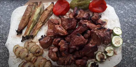 Шашлык на кефире из свинины