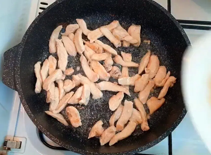 Лапша удон с курицей и овощами — шаг 2