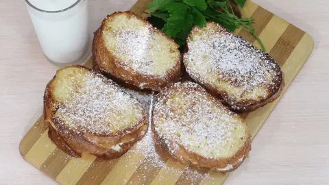 Быстрые творожные гренки