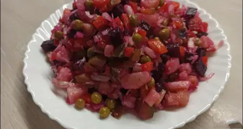Винегрет со свежей капустой