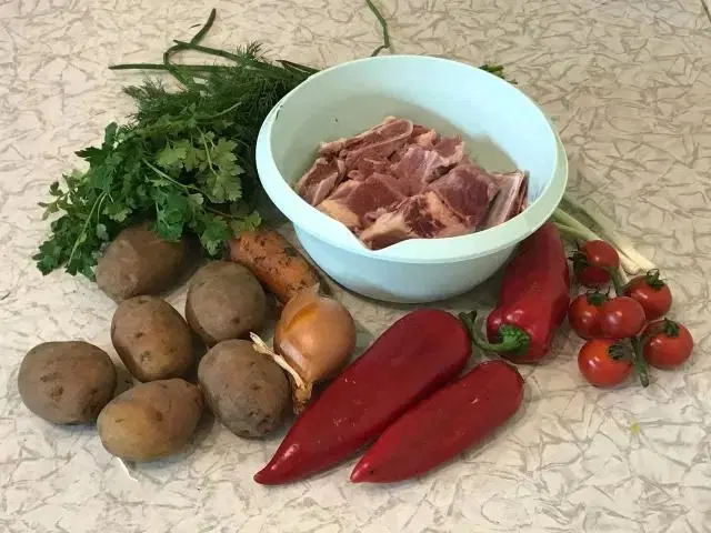 Шурпа из козлятины — шаг 1