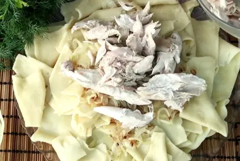 Бешбармак из курицы