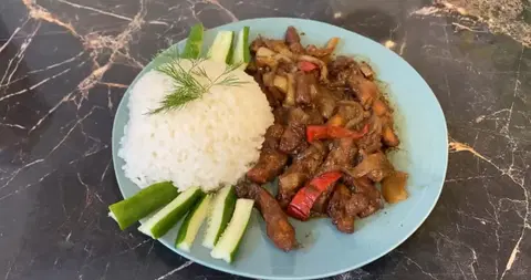 Курица по-китайски с овощами