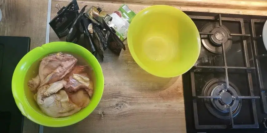 Фазан в сметане — шаг 1