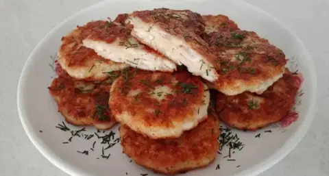 Рубленый шницель из курицы