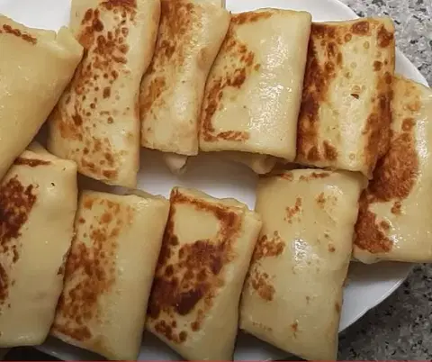Блинчики с курицей и сыром