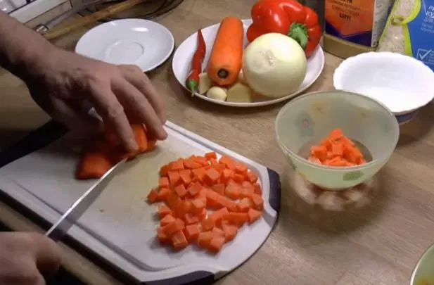 Плов с телятиной и карри — шаг 1