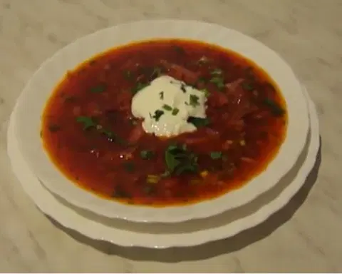 Борщ с квашеной капустой