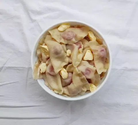 Вареники с клубникой