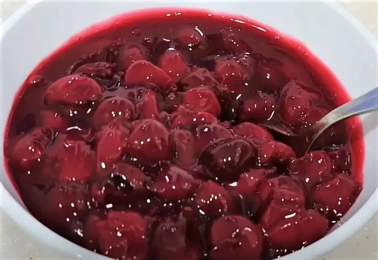 Начинка для блинов из замороженной вишни