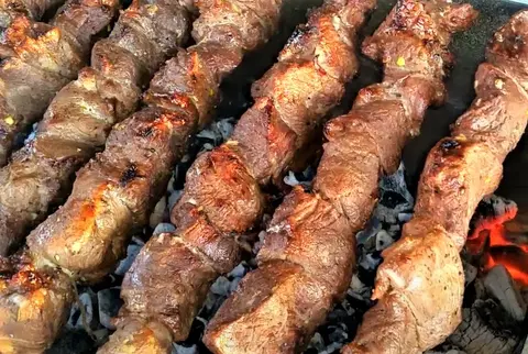 Шашлык в гранатовом соке