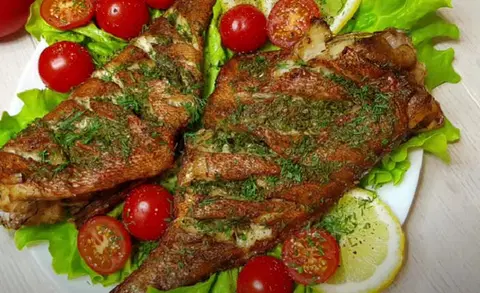 Морской окунь в духовке
