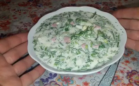Окрошка на минералке