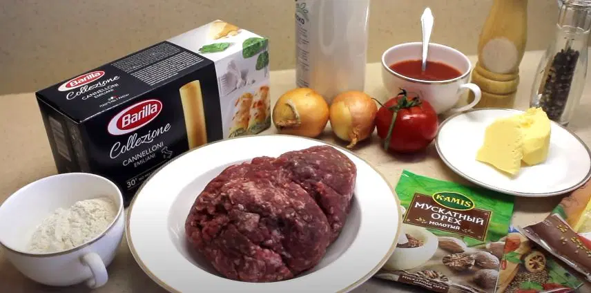 Каннелони под соусом бешамель — шаг 1