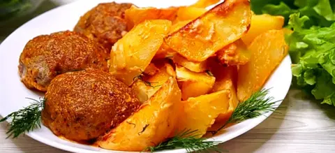 Котлеты с картошкой в духовке