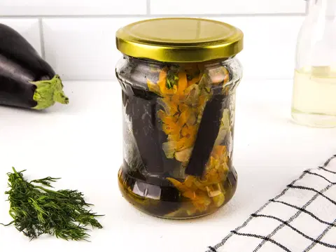 Фаршированные баклажаны на зиму
