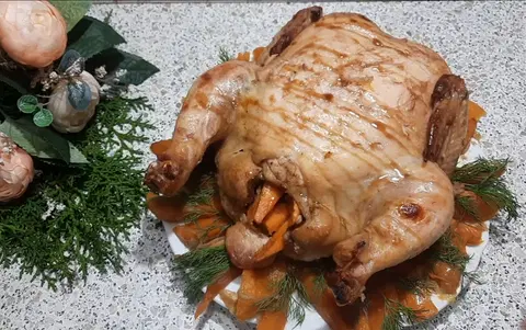 Курица с бататом в духовке