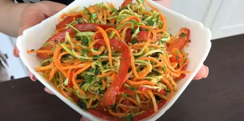 Кабачки с морковью по-корейски
