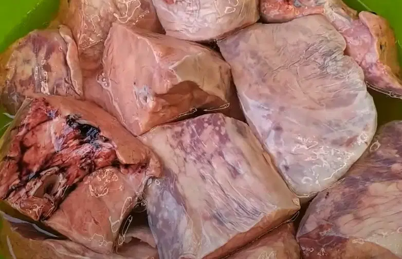 Отварное говяжье легкое — шаг 1