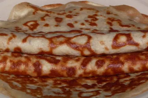 Банановые блинчики на молоке